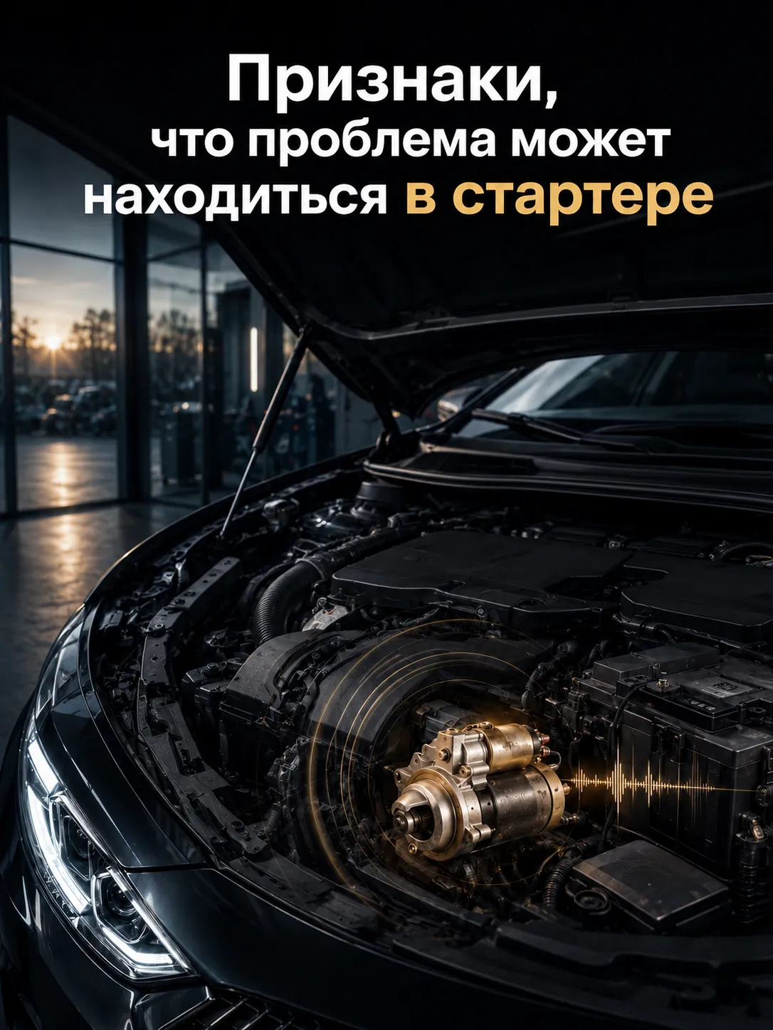 Признаки неисправного стартера и слабого аккумулятора
