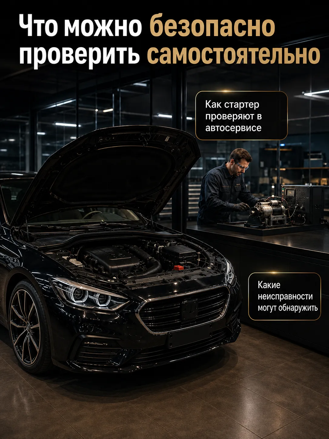 Самостоятельная проверка и диагностика стартера в автосервисе