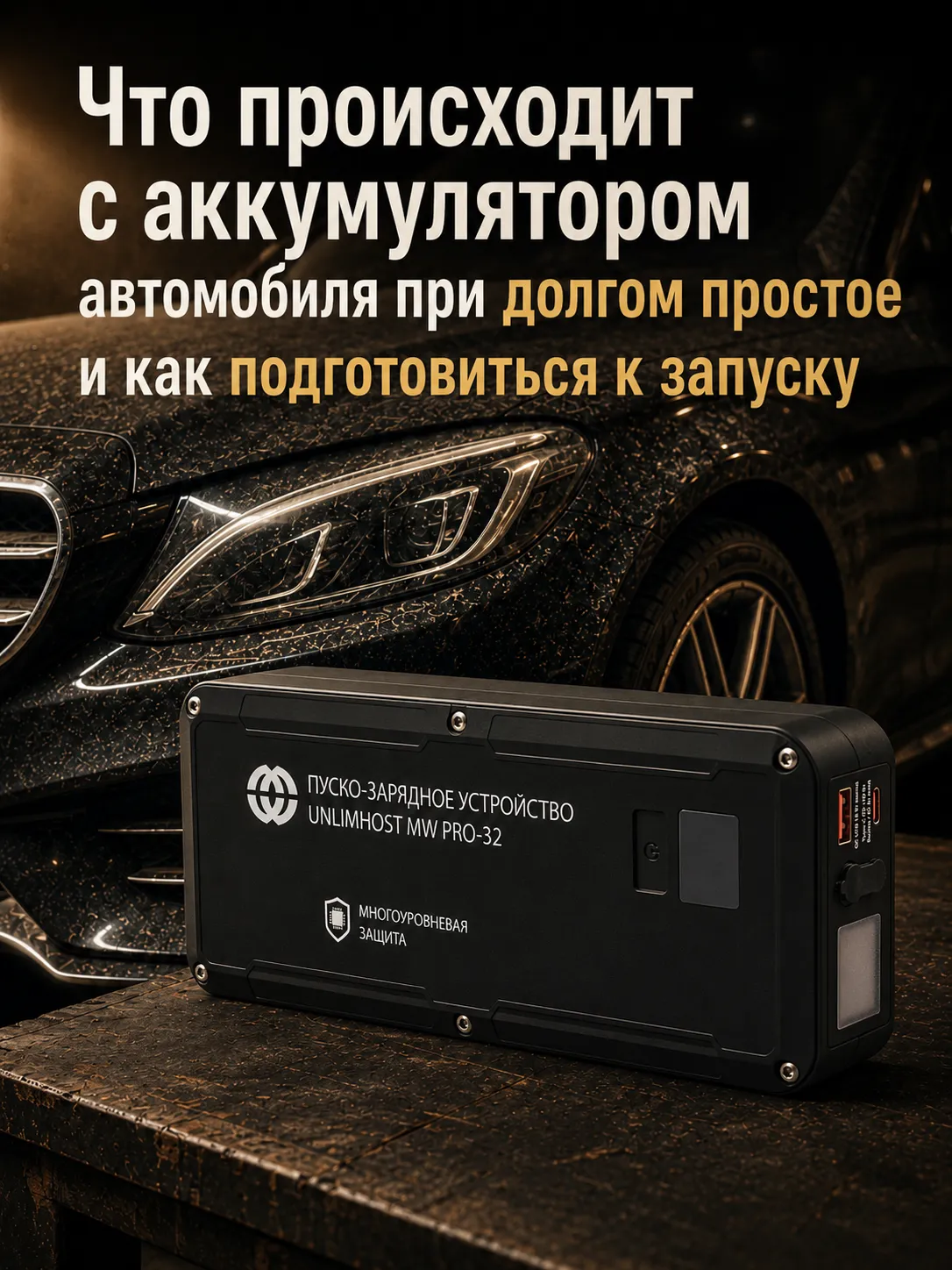 Аккумулятор при долгом простое: разряд и запуск MW PRO-32