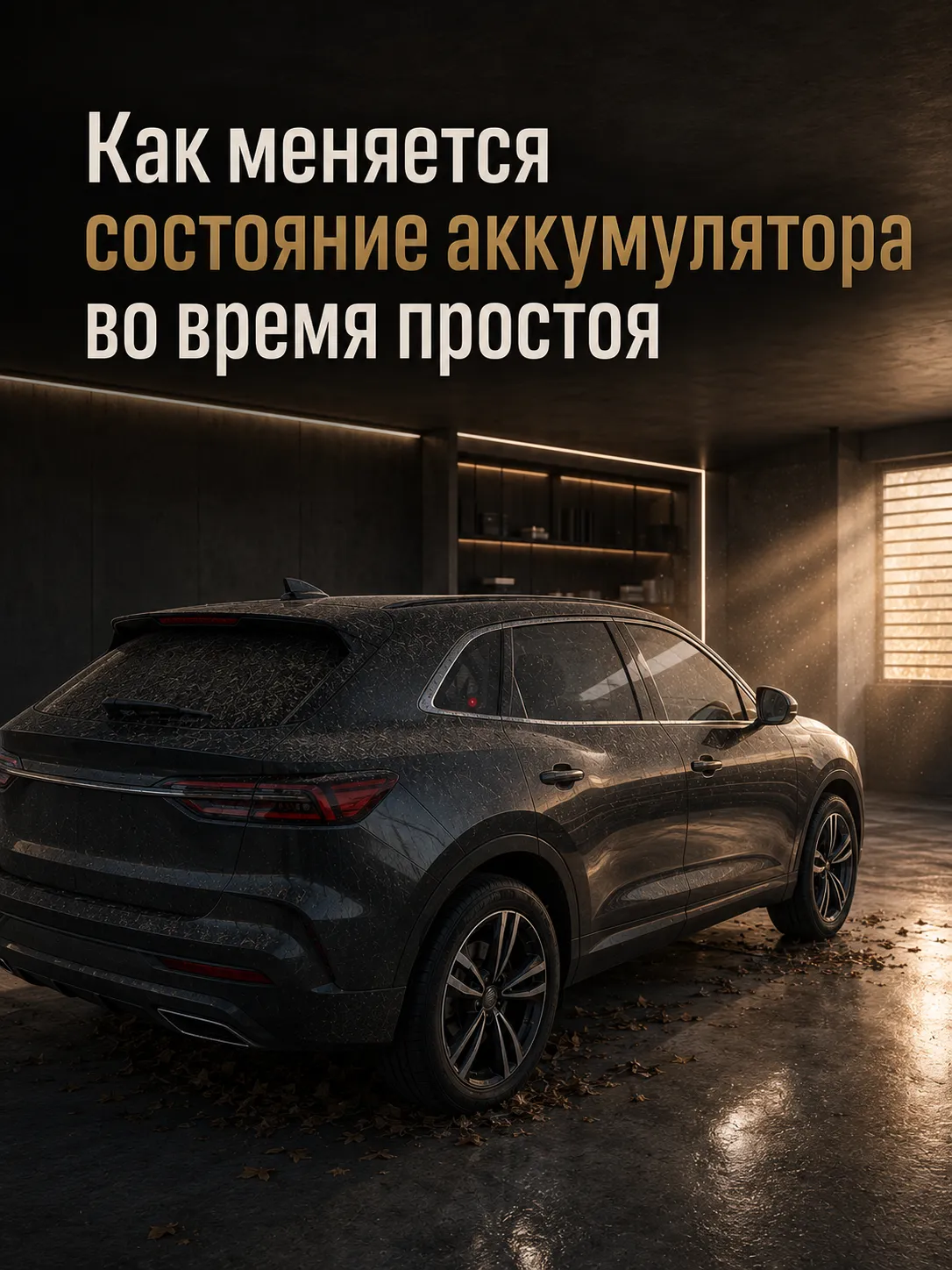 Как меняется состояние аккумулятора при долгом простое