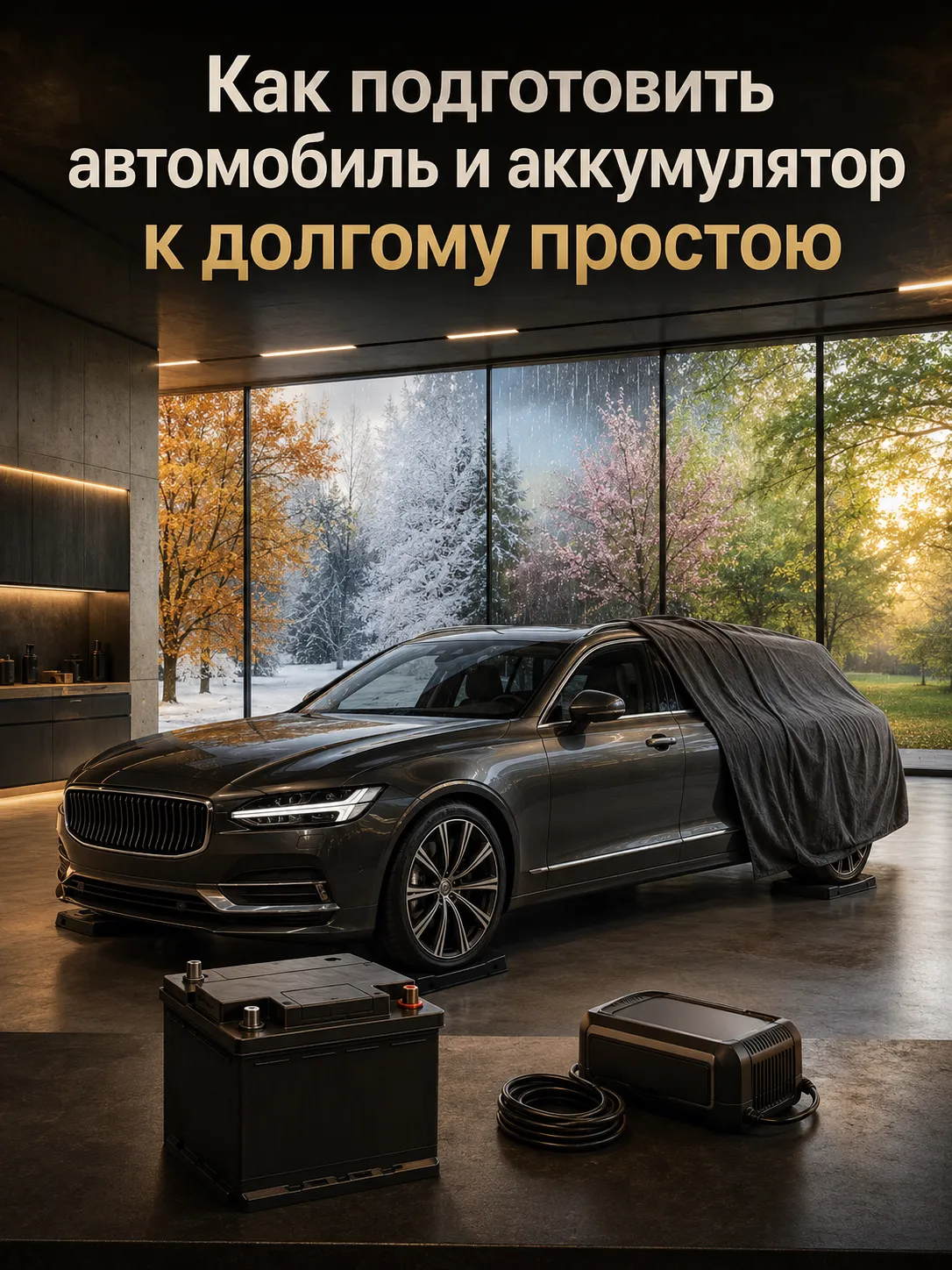 Подготовка автомобиля и аккумулятора к долгому простою