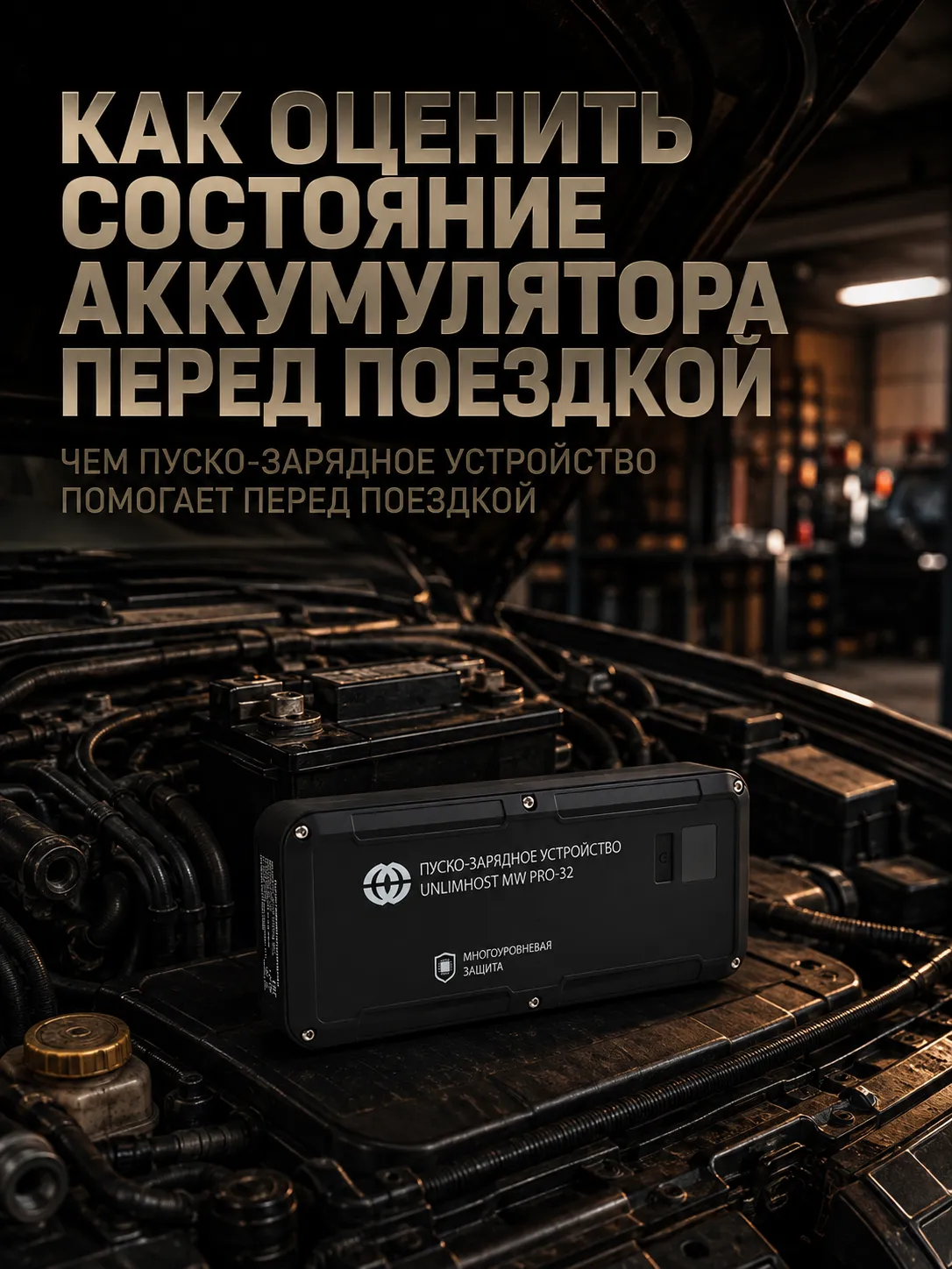 Проверка аккумулятора и применение автомобильного бустера