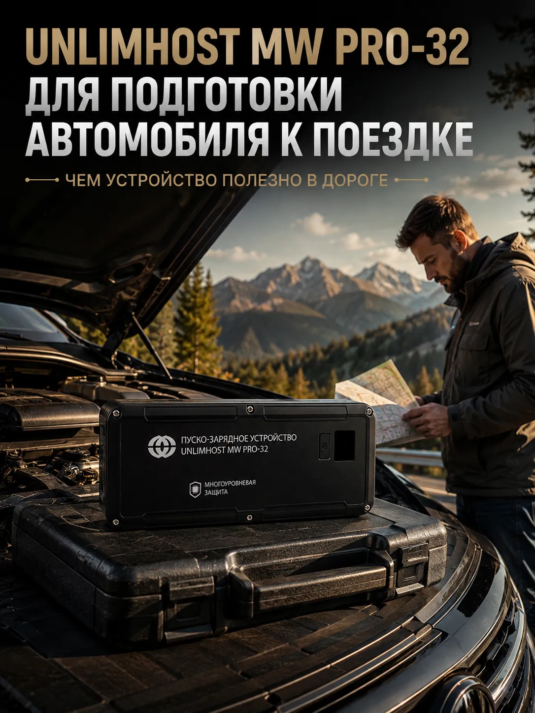 UnlimHost MW PRO-32 для подготовки автомобиля к поездке