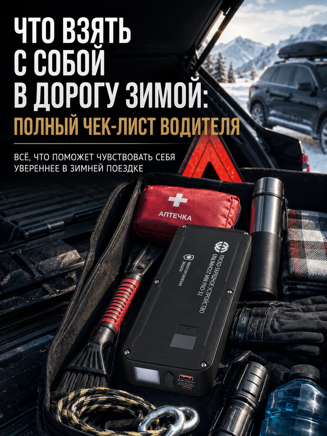 Подготовка автомобиля к зимней поездке