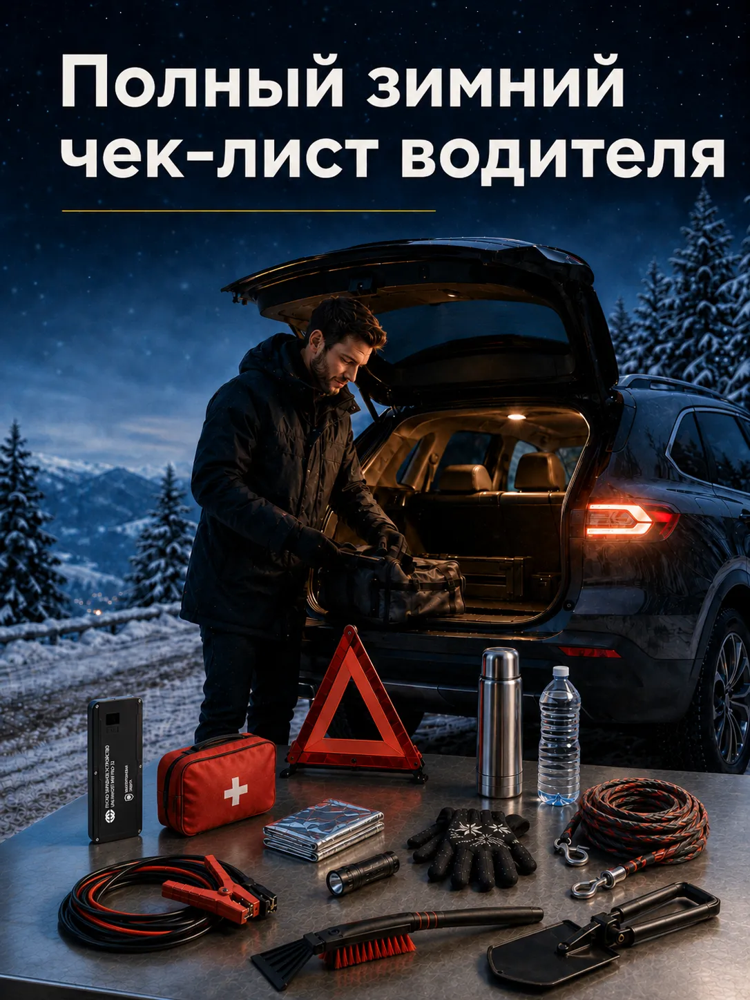 Пусковое устройство и комплект для зимней дороги