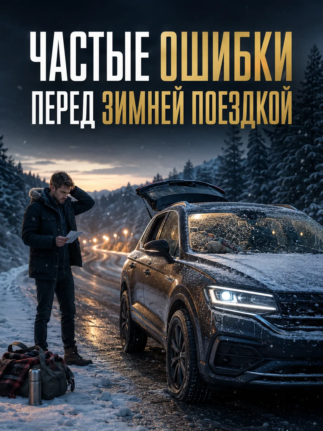 Ошибки при подготовке автомобиля к зимней дороге