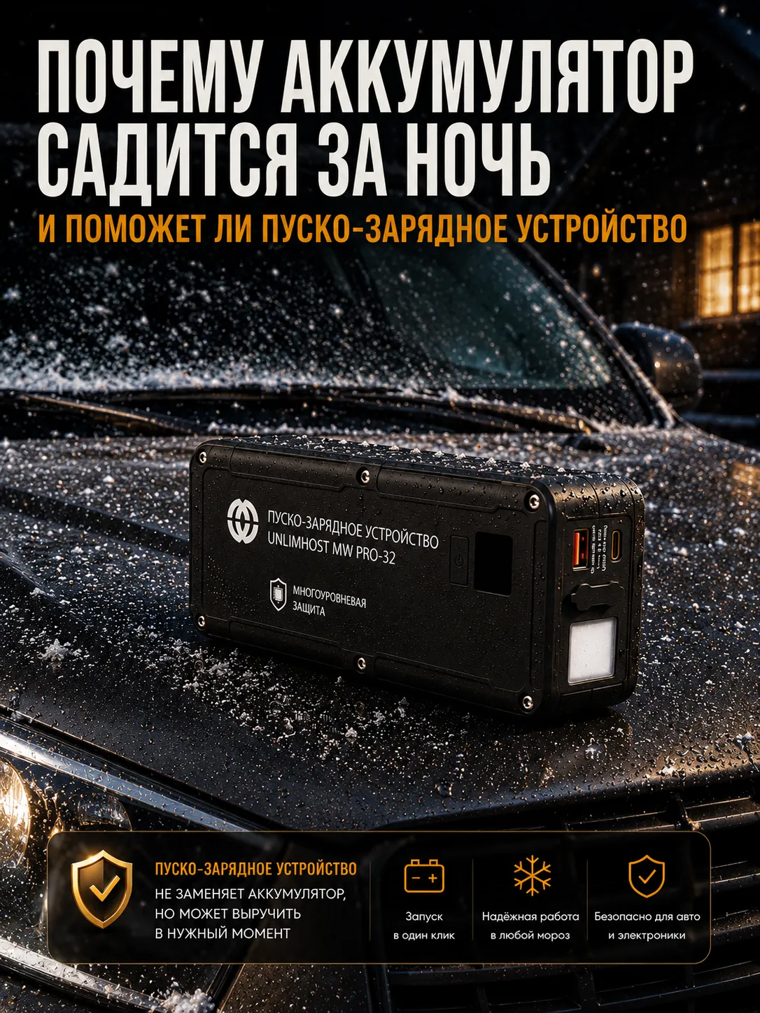Аккумулятор садится за ночь: причины и что делать