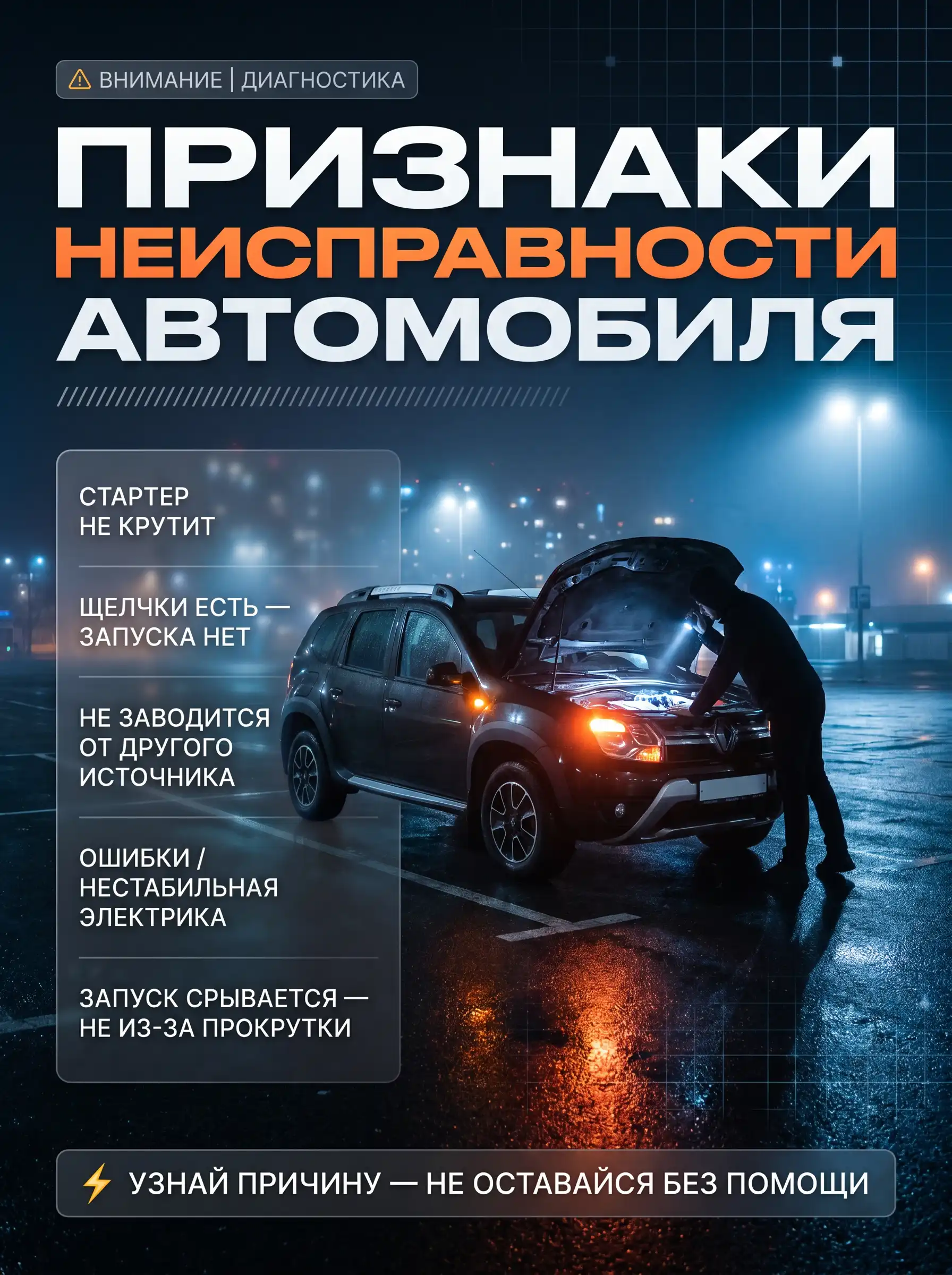 Как отличить слабый запуск от неисправности автомобиля
