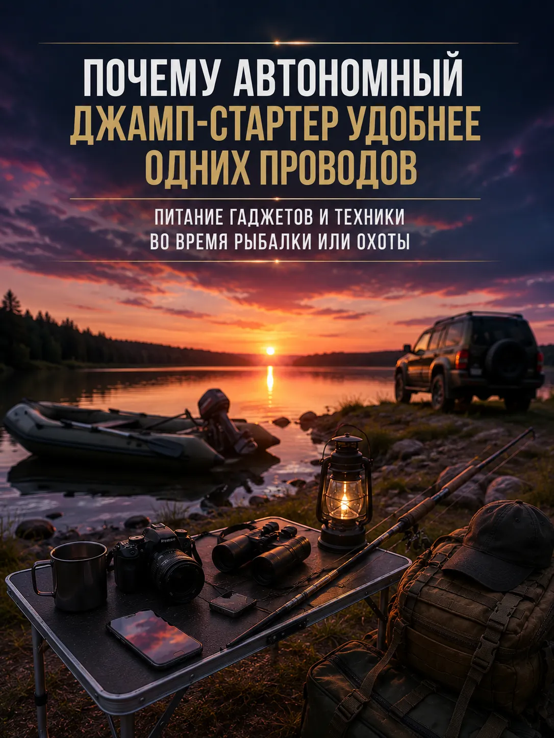 Автономный бустер и питание техники вдали от города