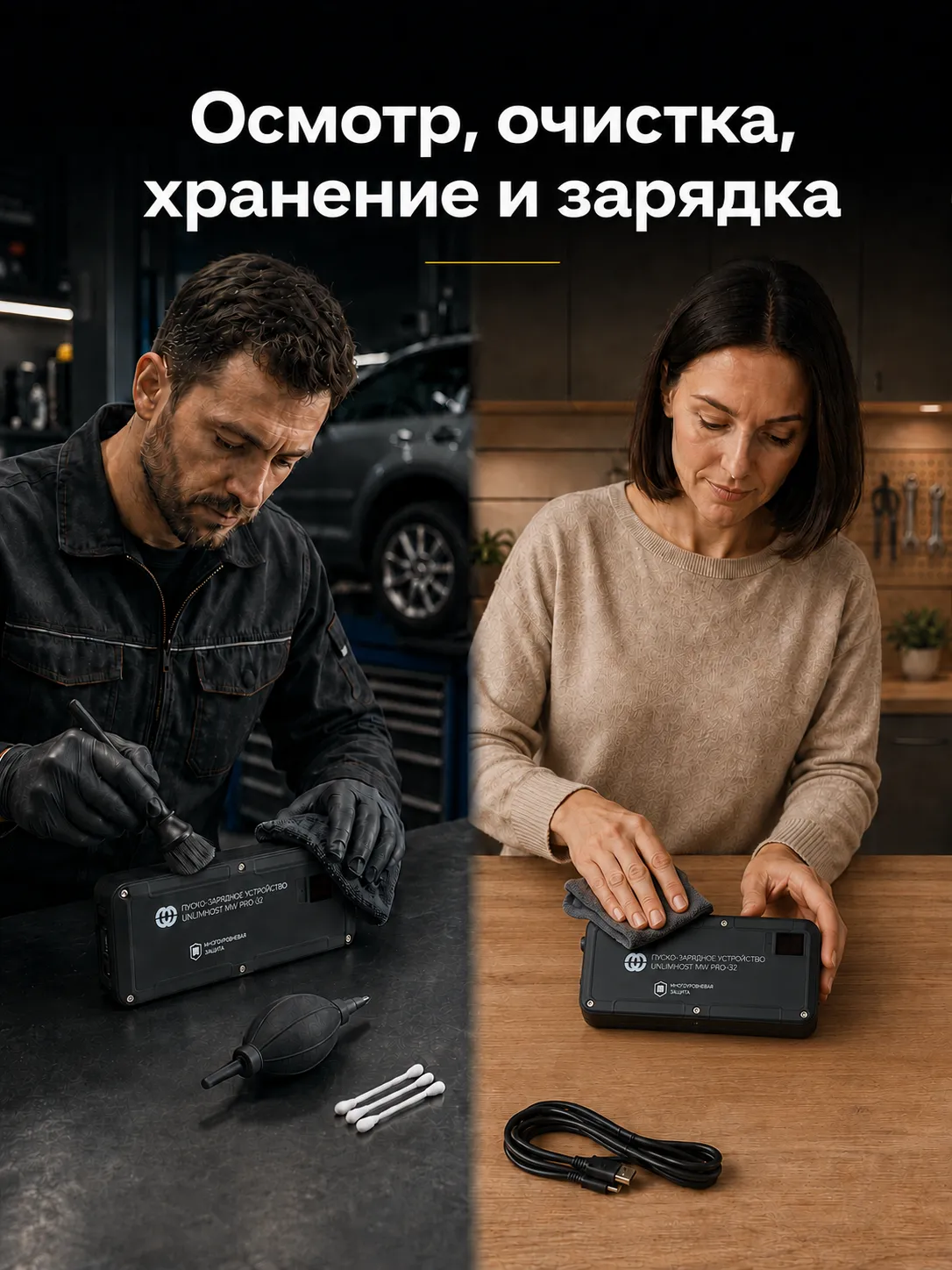 Обслуживание и хранение пускового устройства в автосервисе