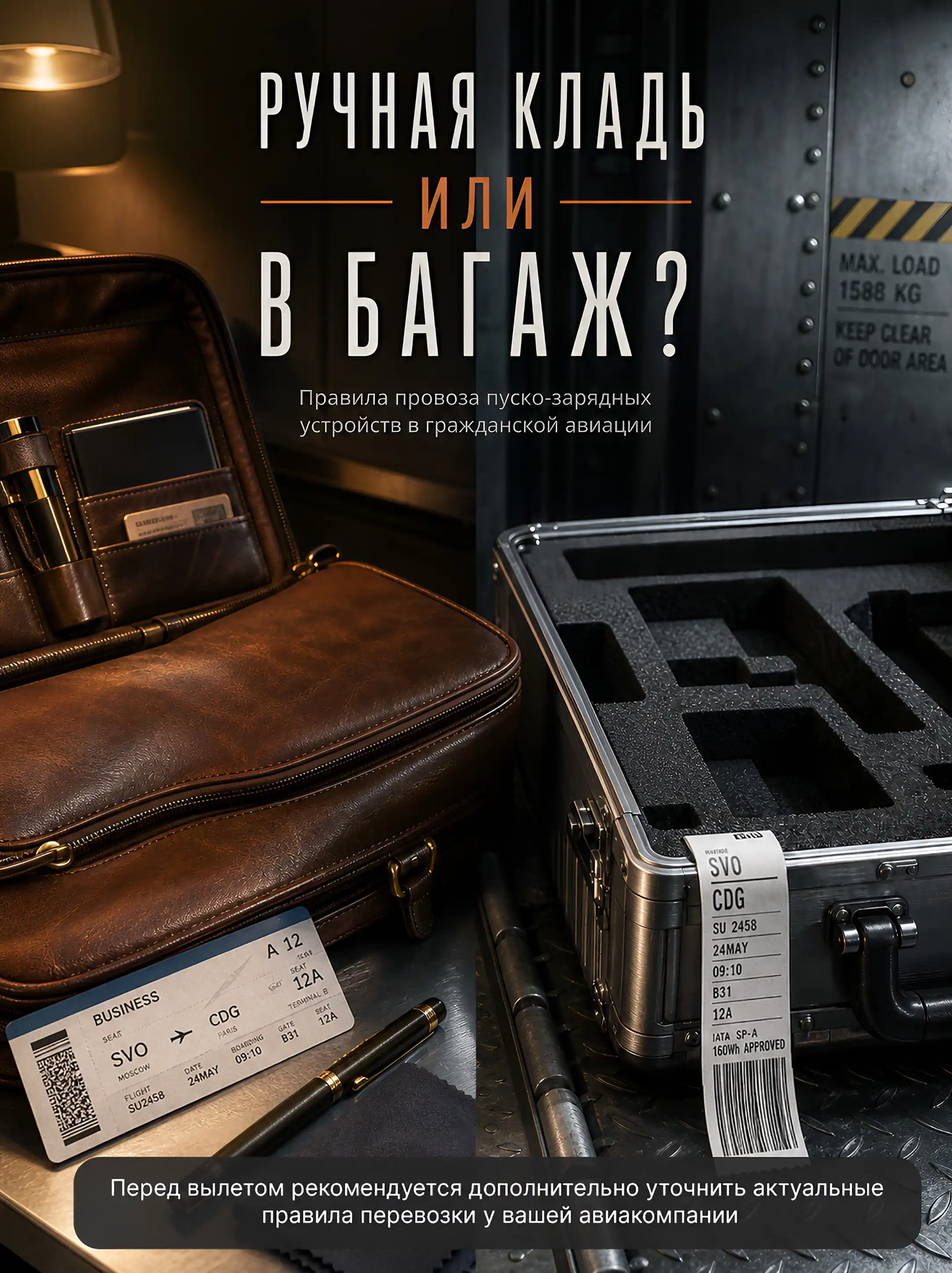 Ограничения на литиевые батареи и почему устройство нельзя сдавать в багаж