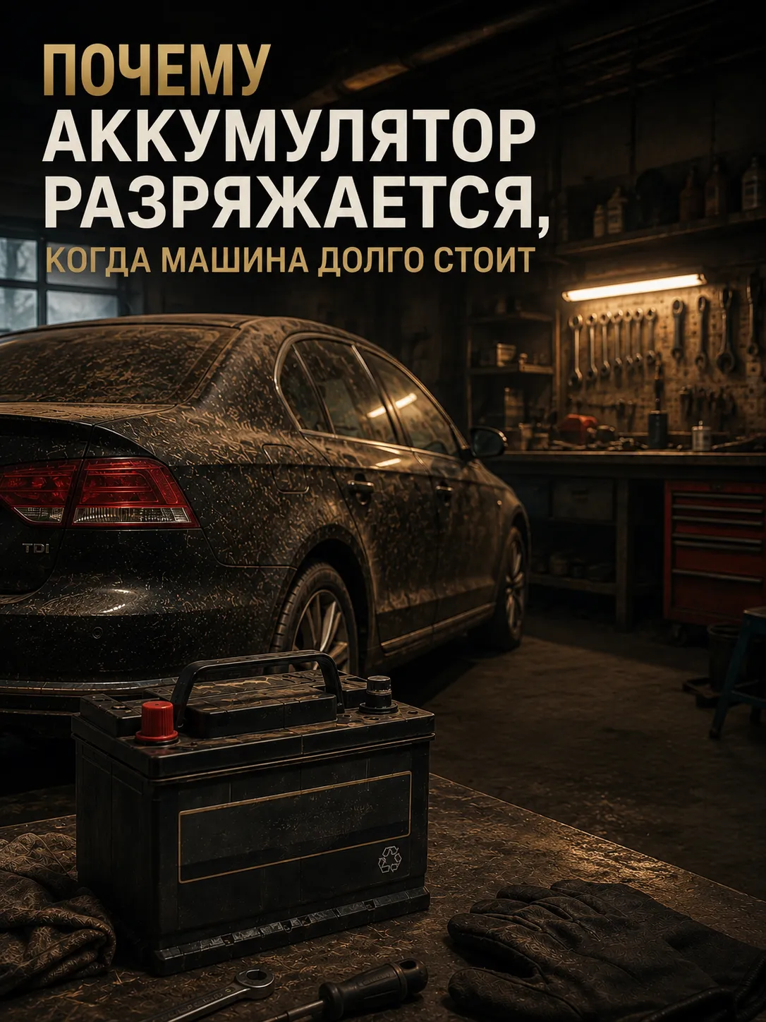 Причины разряда аккумулятора и владельцы редко используемых автомобилей