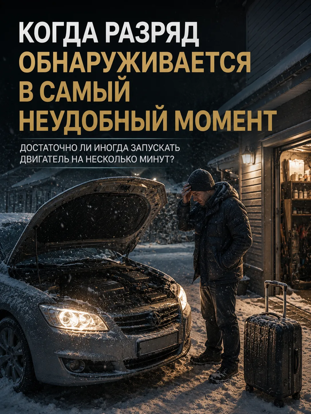 Типичные проблемы после простоя автомобиля и кратковременный запуск двигателя