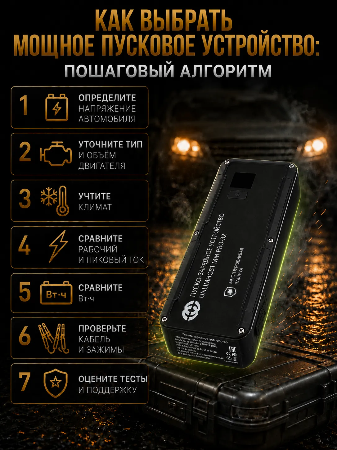Как выбрать мощное пусковое устройство для зимнего запуска