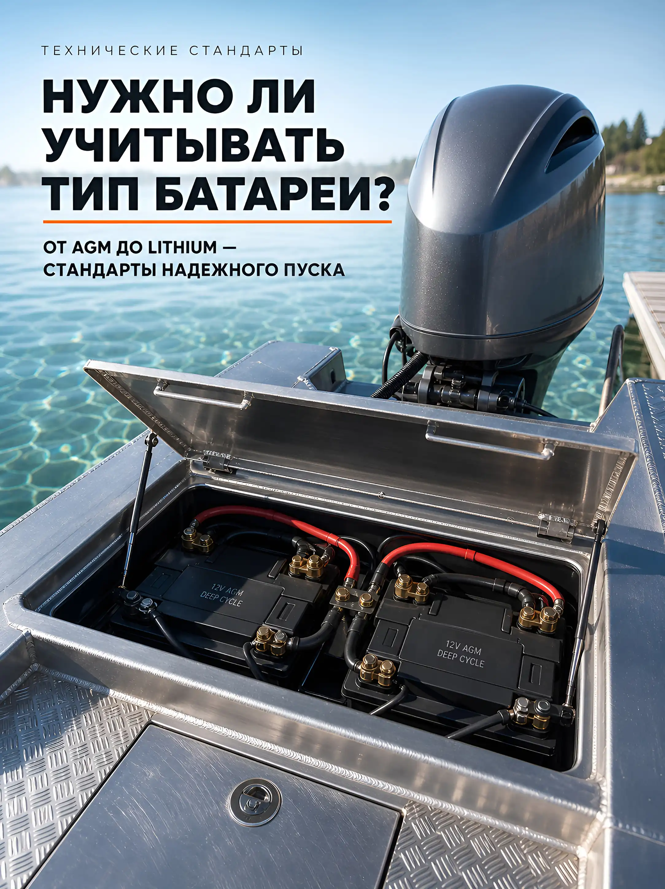 Лодочный аккумулятор и защита пускового устройства от влаги