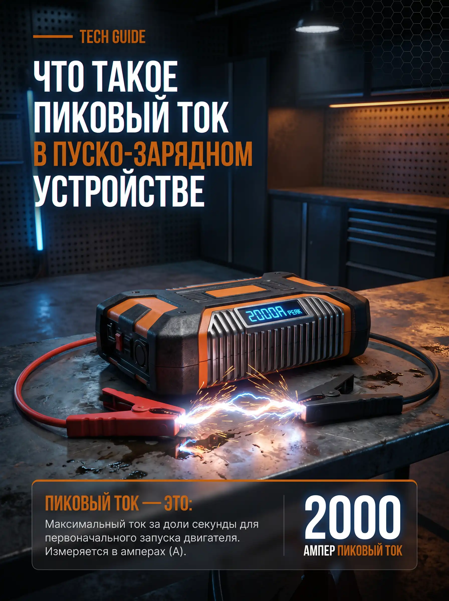 Что такое пиковый ток в пуско-зарядном устройстве