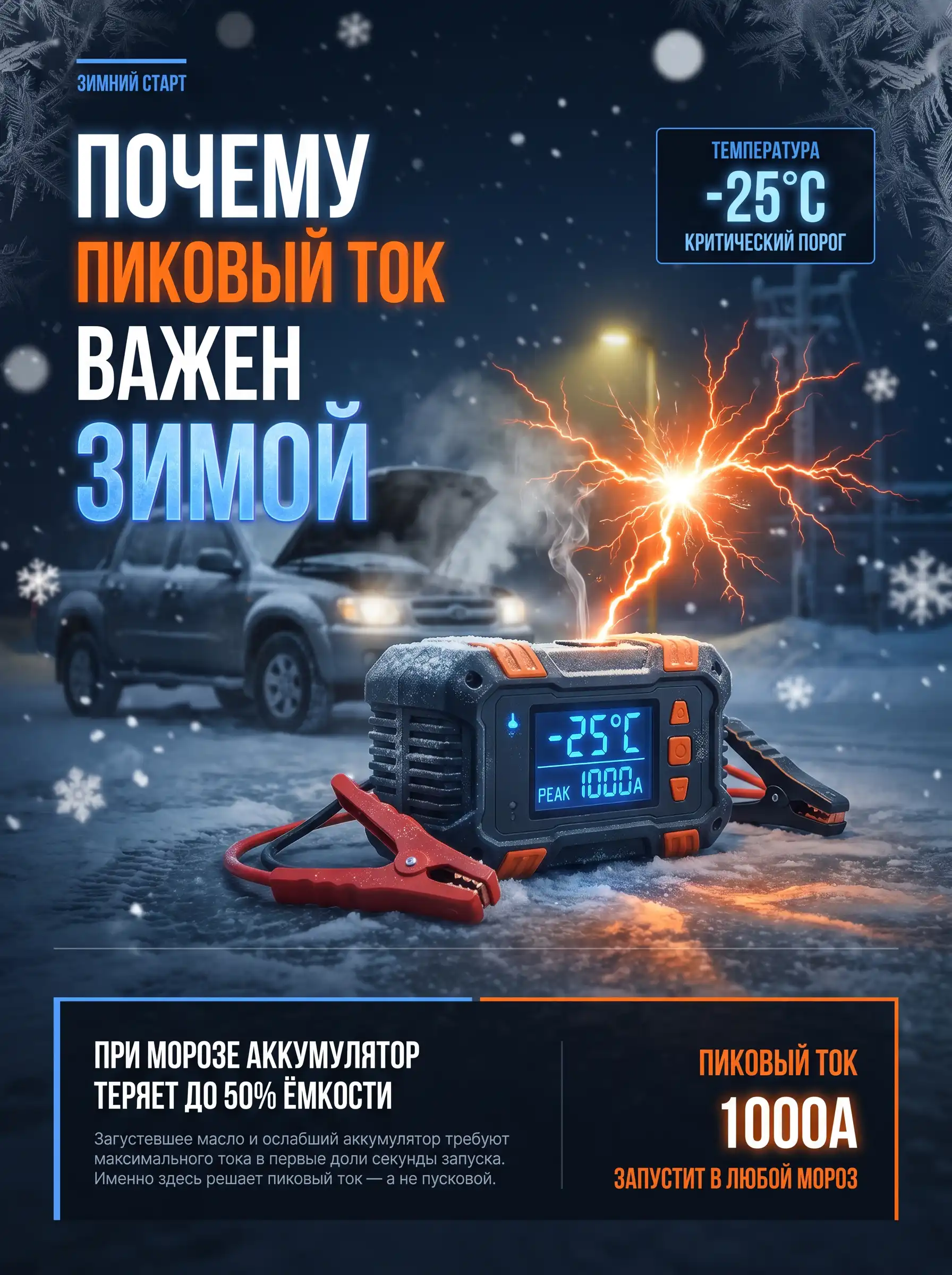 Почему пиковый ток особенно важен зимой