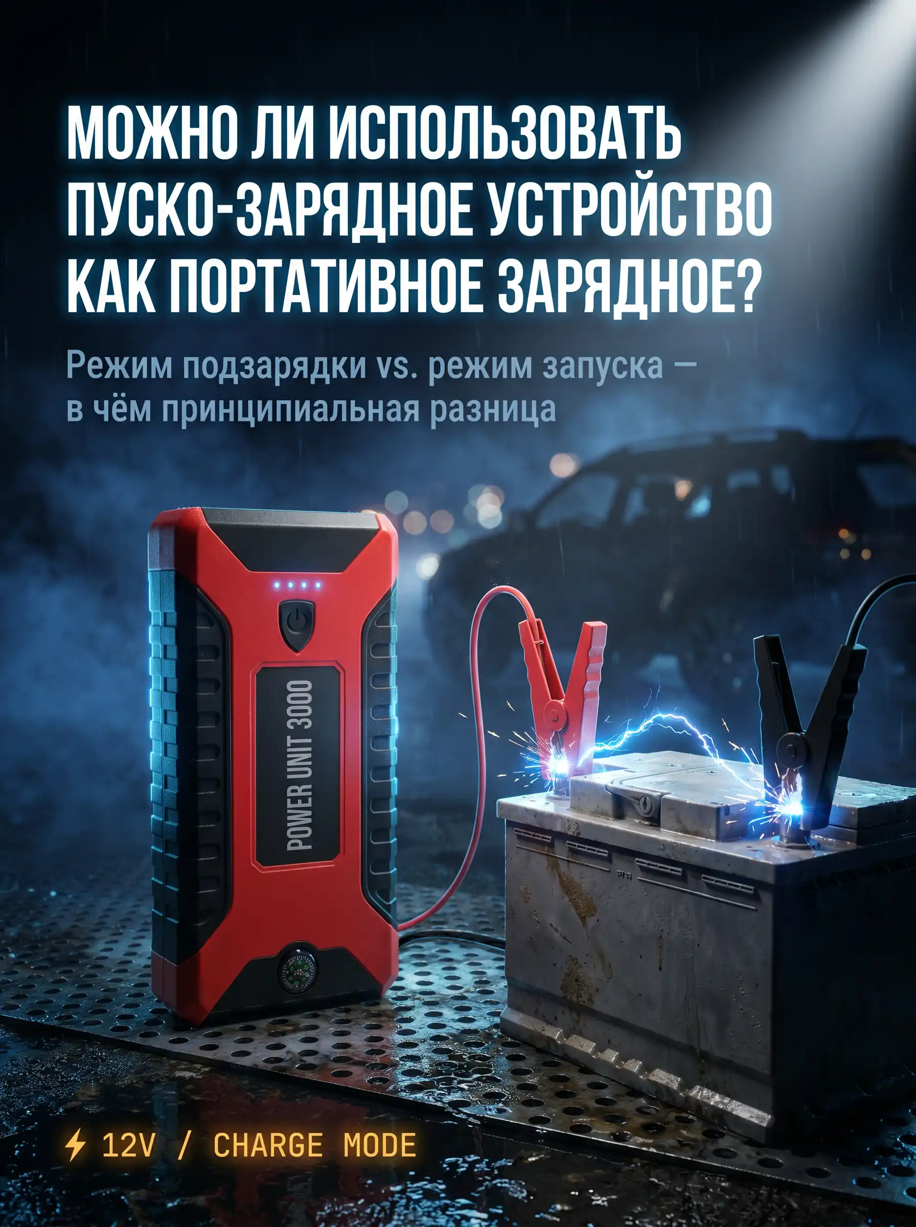 Пуско-зарядное устройство UnlimHost MW PRO-20 для запуска автомобиля