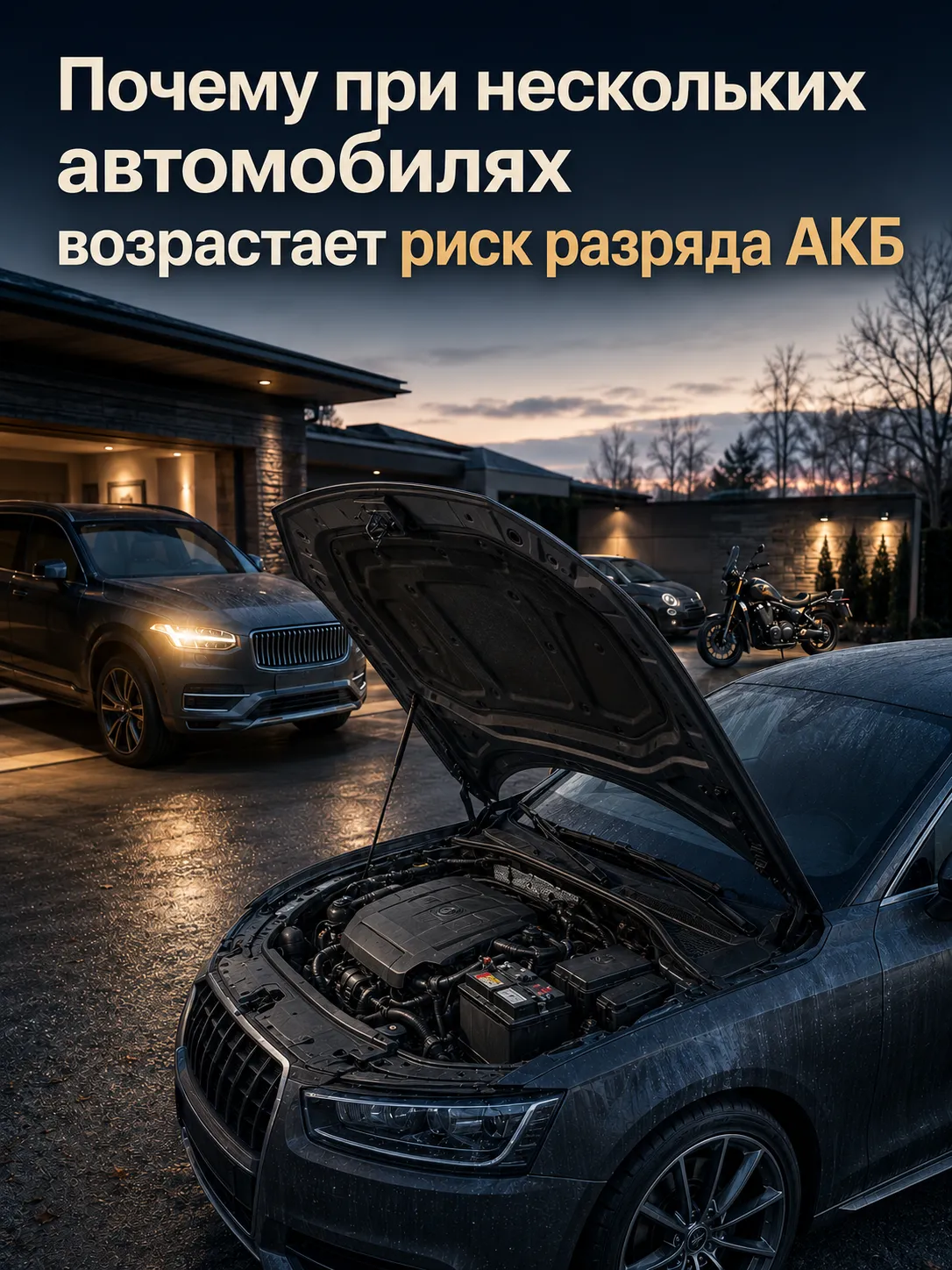 Почему у нескольких автомобилей разряжаются аккумуляторы