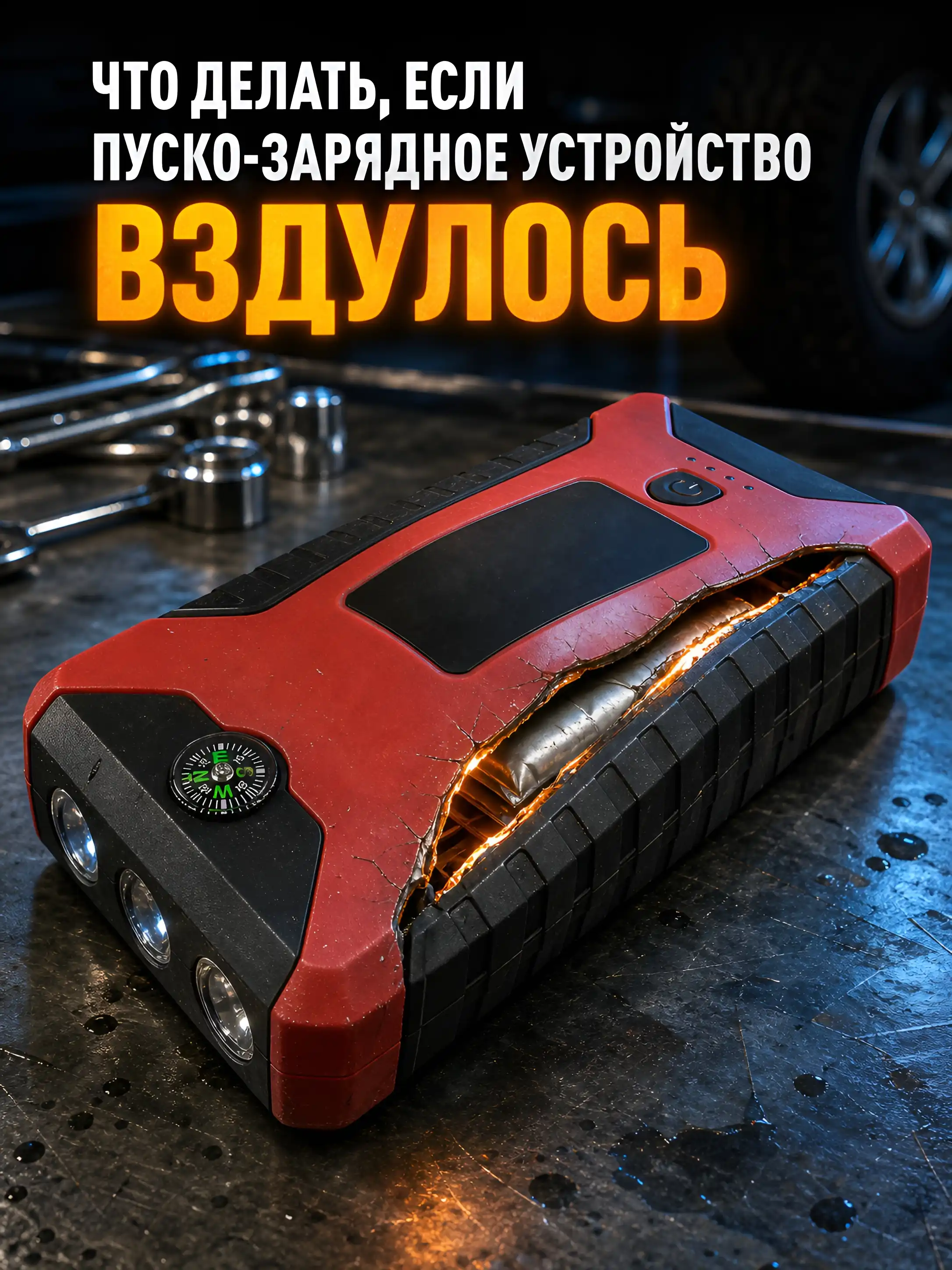 Что делать, если пуско-зарядное устройство вздулось